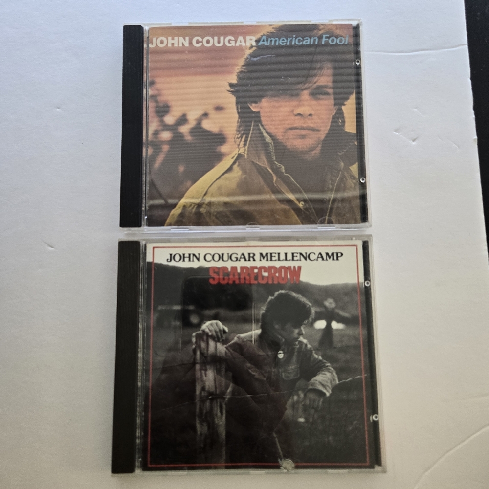 John Cougar Mellencamp Scarecrow, American Fool Set of 2 CDs G/VG+